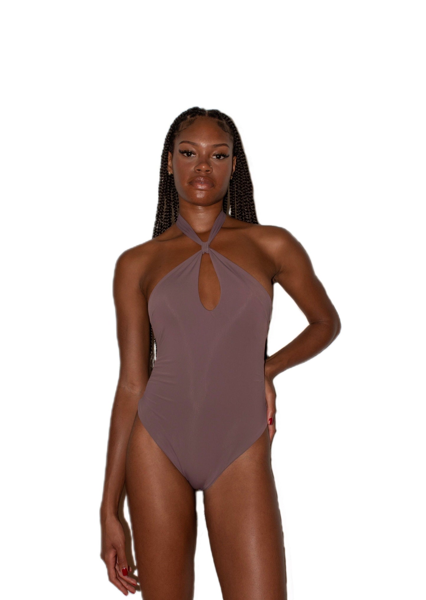 Ischia one piece - Mauve - tasteofego