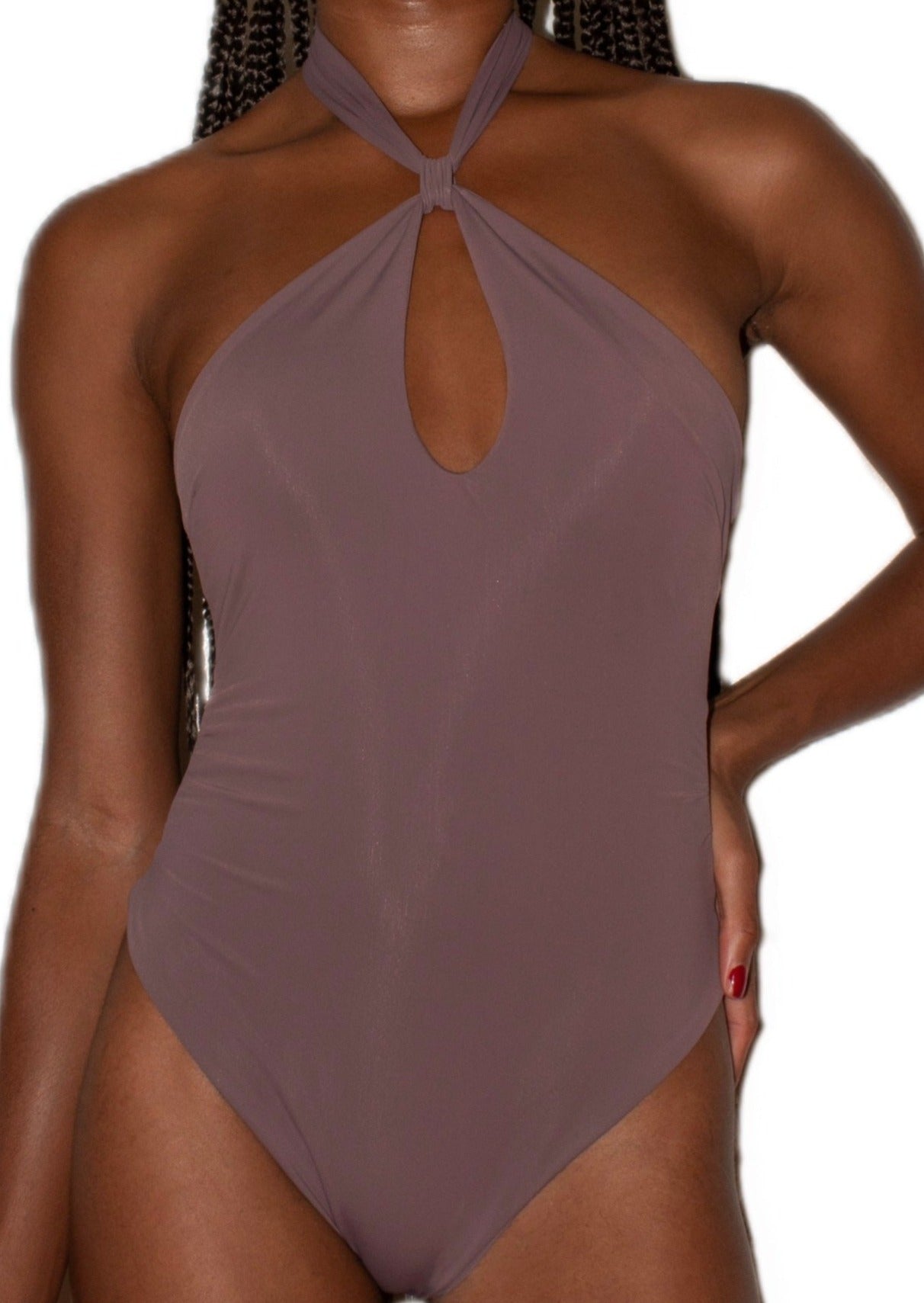 Ischia one piece - Mauve - tasteofego