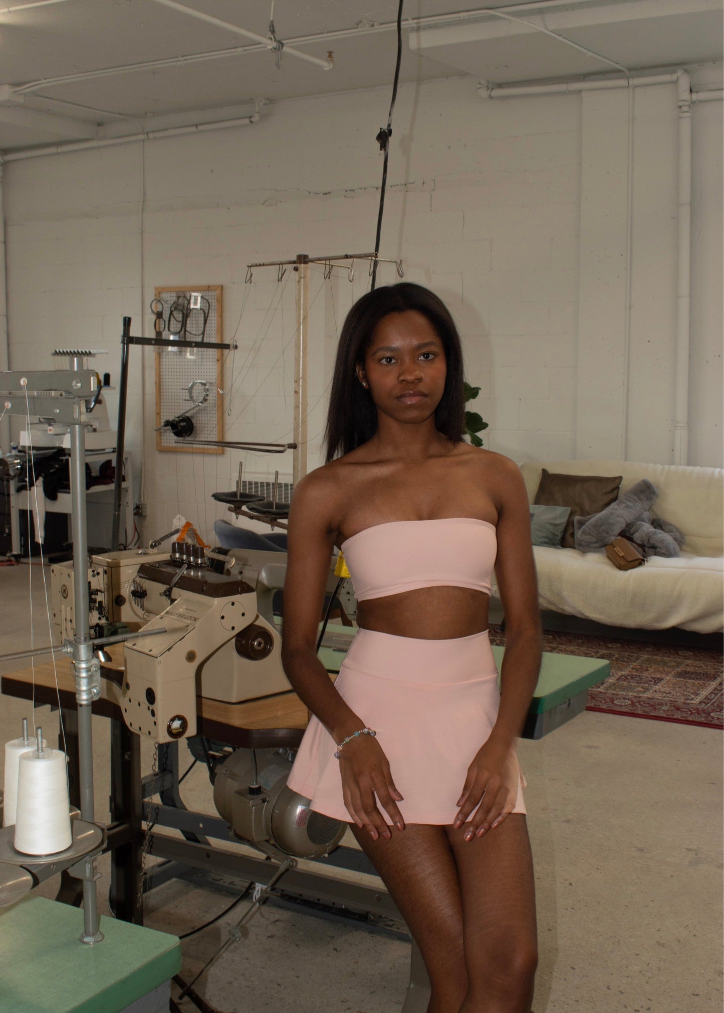 The Bandeau top - Baby pink - tasteofego